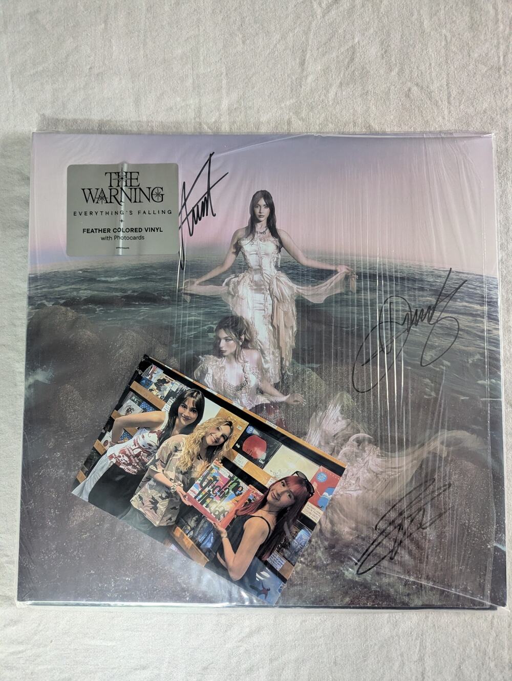 The Warning SIGNED Cover Everything’s Falling Feather Colored Vinyl